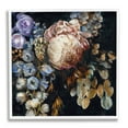 thumbnail image 1 of Stupell Industries Vintage Peonies on Black Botanical & Floral Painting White Framed Art Print Wall Art, 17 x 17, 1 of 8