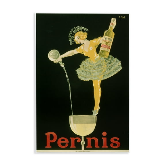 Stupell Industries Vintage Pernis Wine Pour Food & Beverage Painting Unframed Art Print Wall Art, 10 x 15