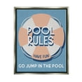 thumbnail image 1 of Stupell Industries Vintage Pool Rules Nature Painting Gray Floater Framed Canvas Art Print Wall Art, 17 x 21, 1 of 10