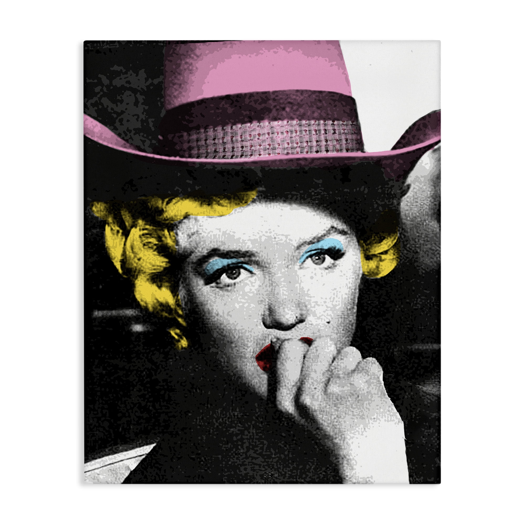 Stupell Industries Vintage Pop Culture Icon People Painting Wrapped Canvas Art Print Wall Art, 30 x 40