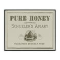thumbnail image 1 of Stupell Industries Vintage Pure Honey Food & Beverage Painting Black Framed Art Print Wall Art, 20 x 16, 1 of 2
