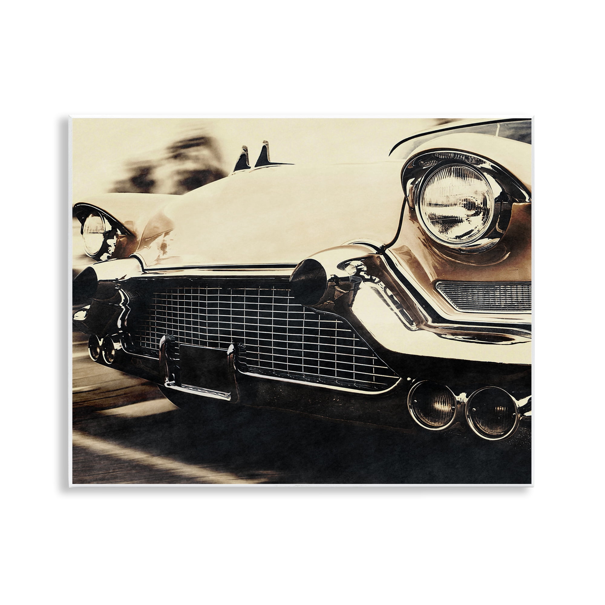 Stupell Industries Vintage Ride Headlights Wall Plaque Art, design by Marcus Prime
