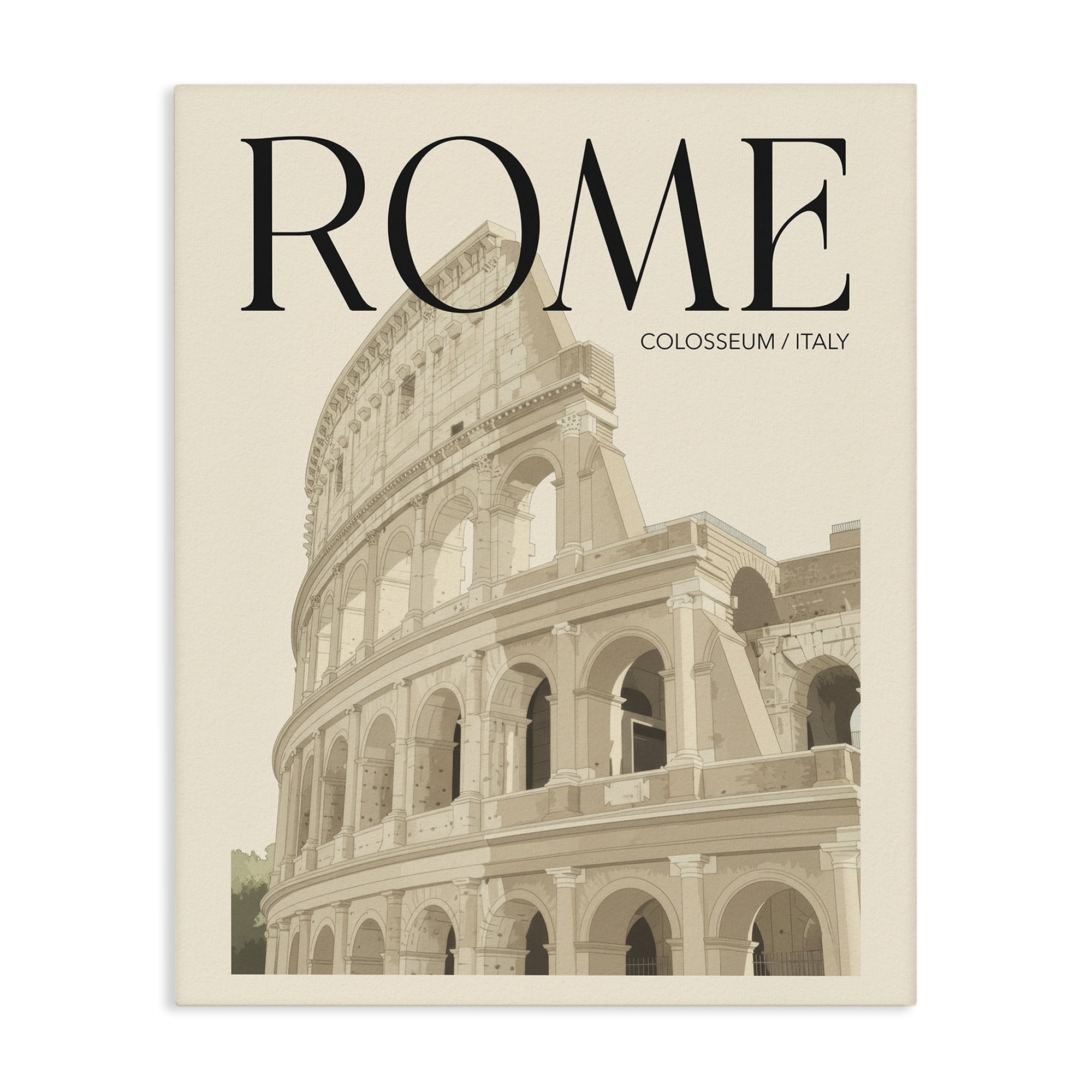 Stupell Industries Vintage Rome Colosseum Canvas Wall Art, design by Andreas Magnusson