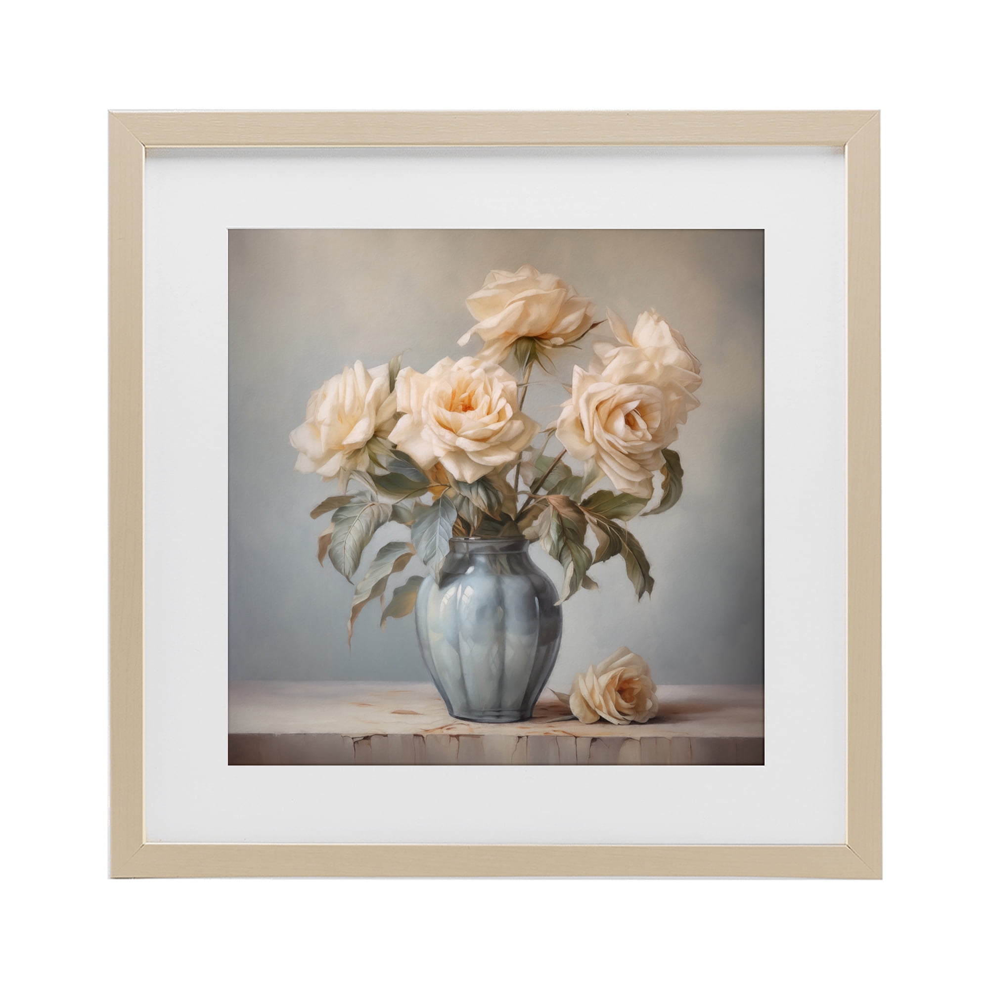Stupell Industries Vintage Rose Paragon Birch Framed Print Under Glass, design by Steve Hunziker