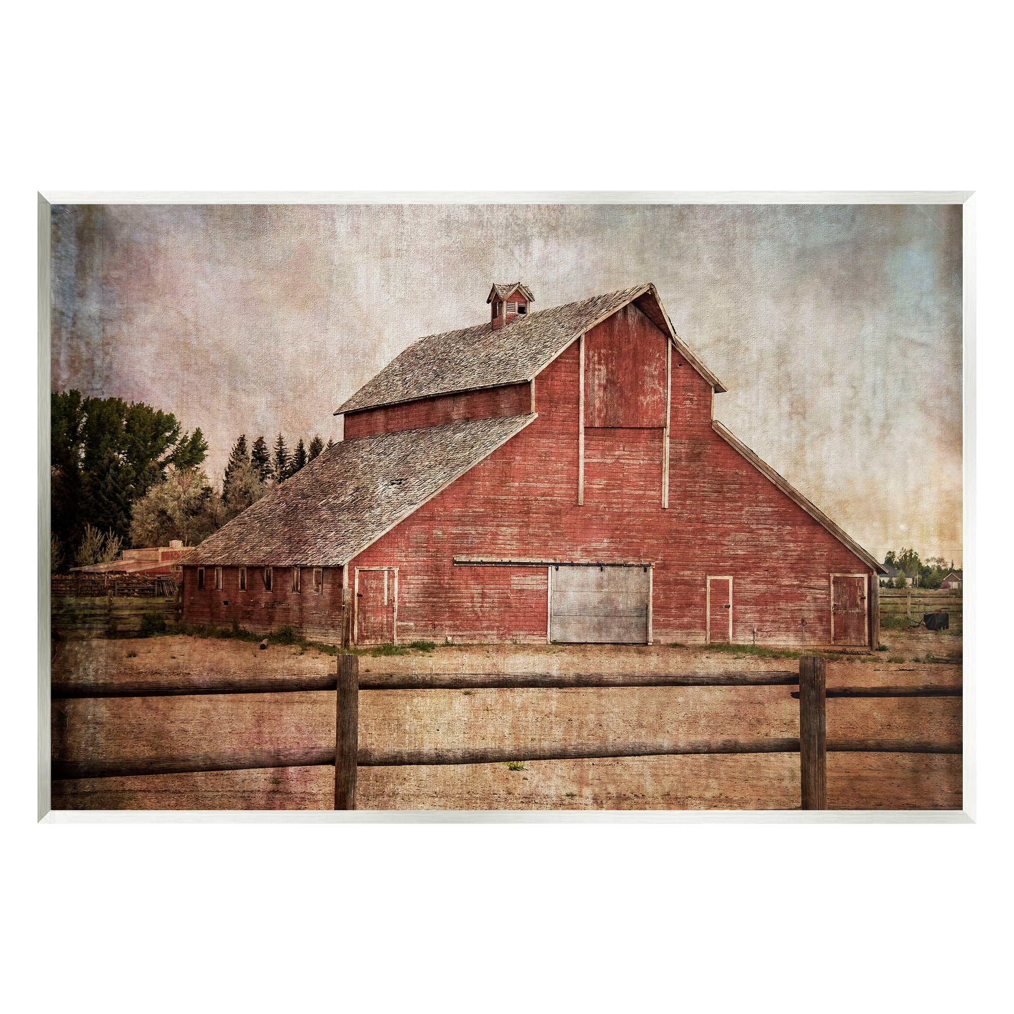Stupell Industries Rustic Barn Landscape Painting - 13 Wall Art ...