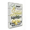 thumbnail image 1 of Stupell Industries Vintage Rustic Easy Peasy Lemon Squeezy Quote Canvas Wall Art Design by Jennifer Pugh, 36" x 48", 1 of 4