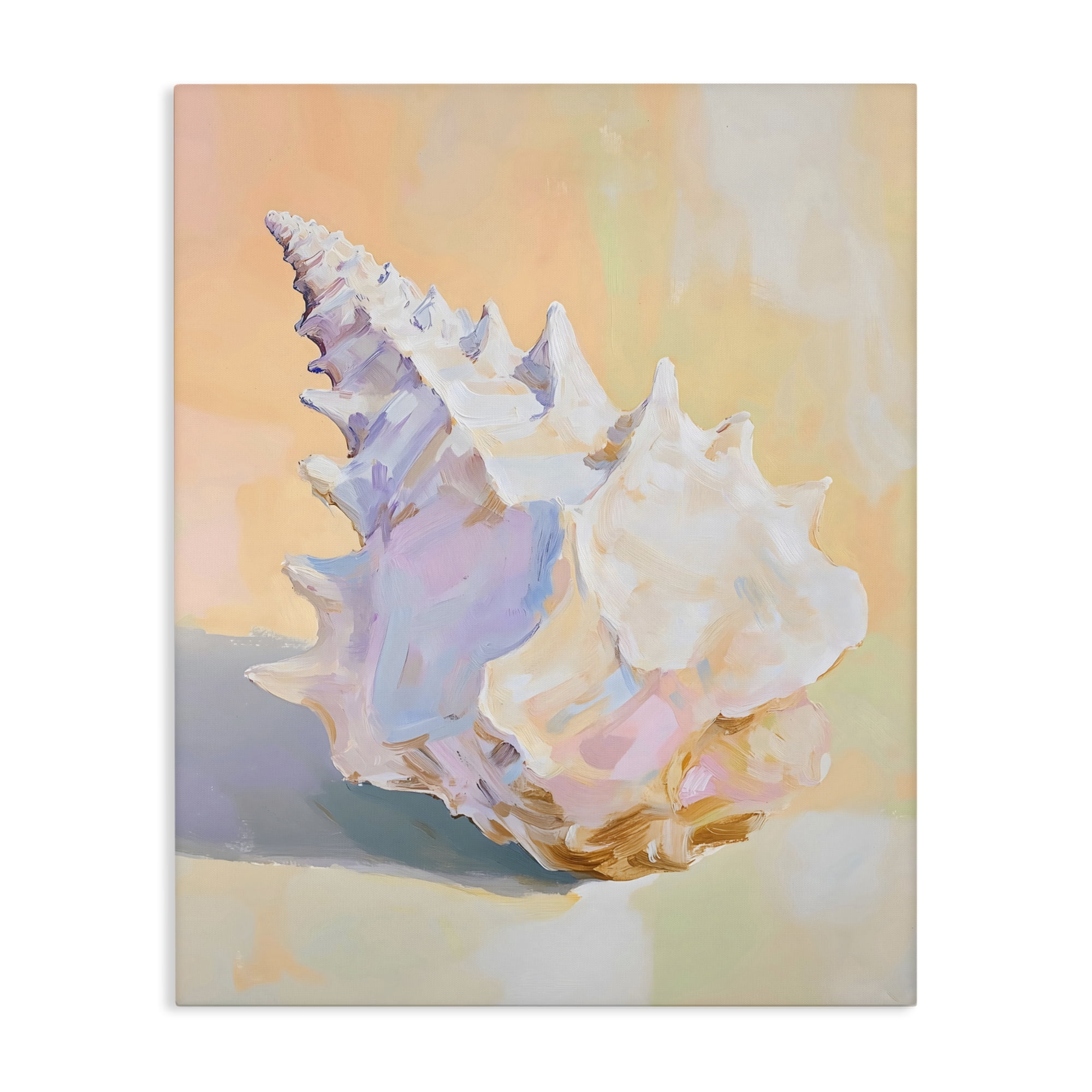 Stupell Industries Vintage Shell in Pastel Light Canvas Wall Art, design by The Prints Vibe