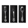 thumbnail image 1 of Stupell Industries Vintage Silverware Cutlery Kitchen Utensils Fork Spoon Graphic Art Gallery Wrapped Canvas Print Wall Art, Set of 3, Design by Carol Robinson, 1 of 5