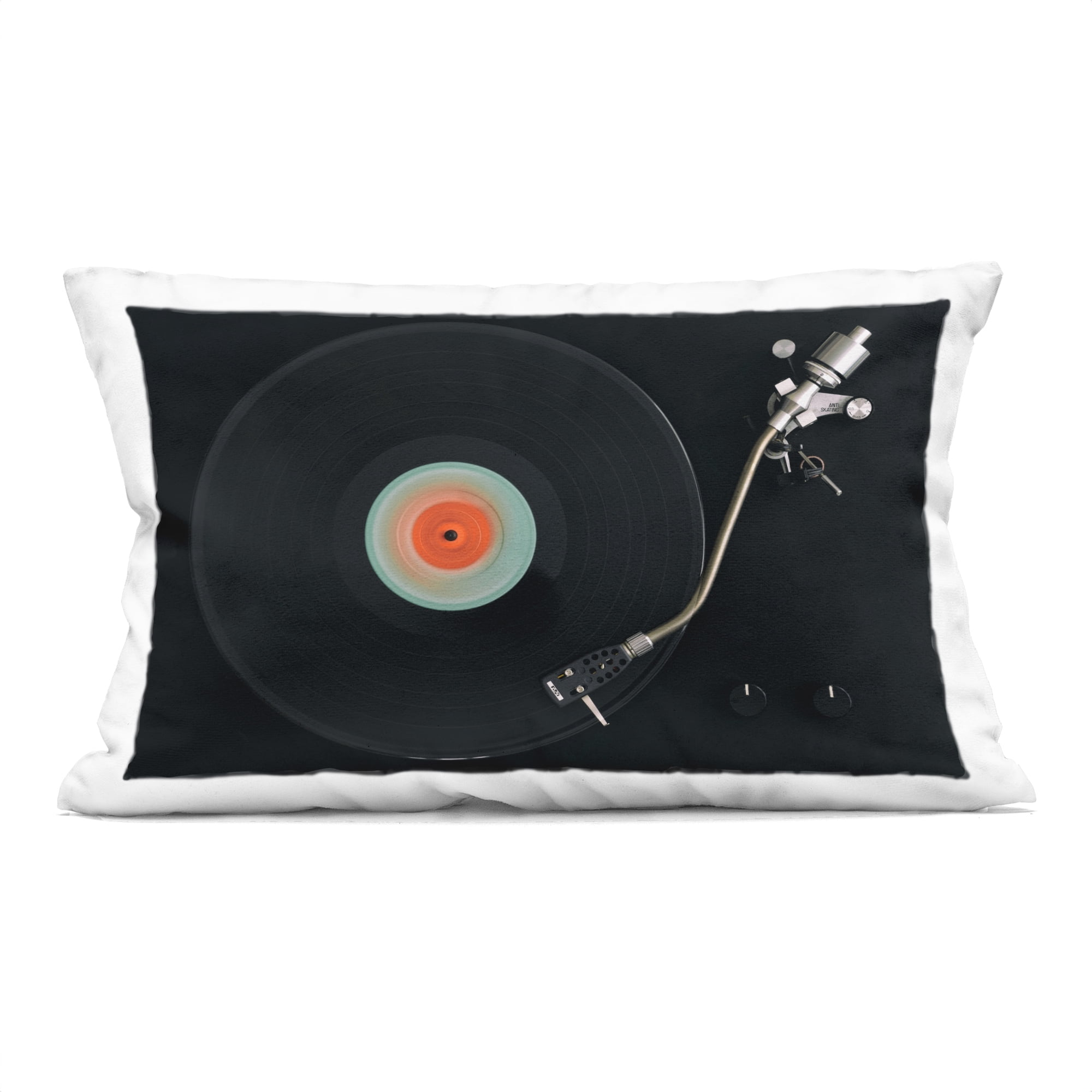 Stupell Industries Vintage Spinning Record Decorative Printed Throw Pillow, design by Tom Quartermaine