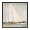 thumbnail image 1 of Stupell Industries Cottage Vintage Splashing Sailboat Black Floating Frame Canvas Art, 18 x 18, by Patricia Pinto, 1 of 8