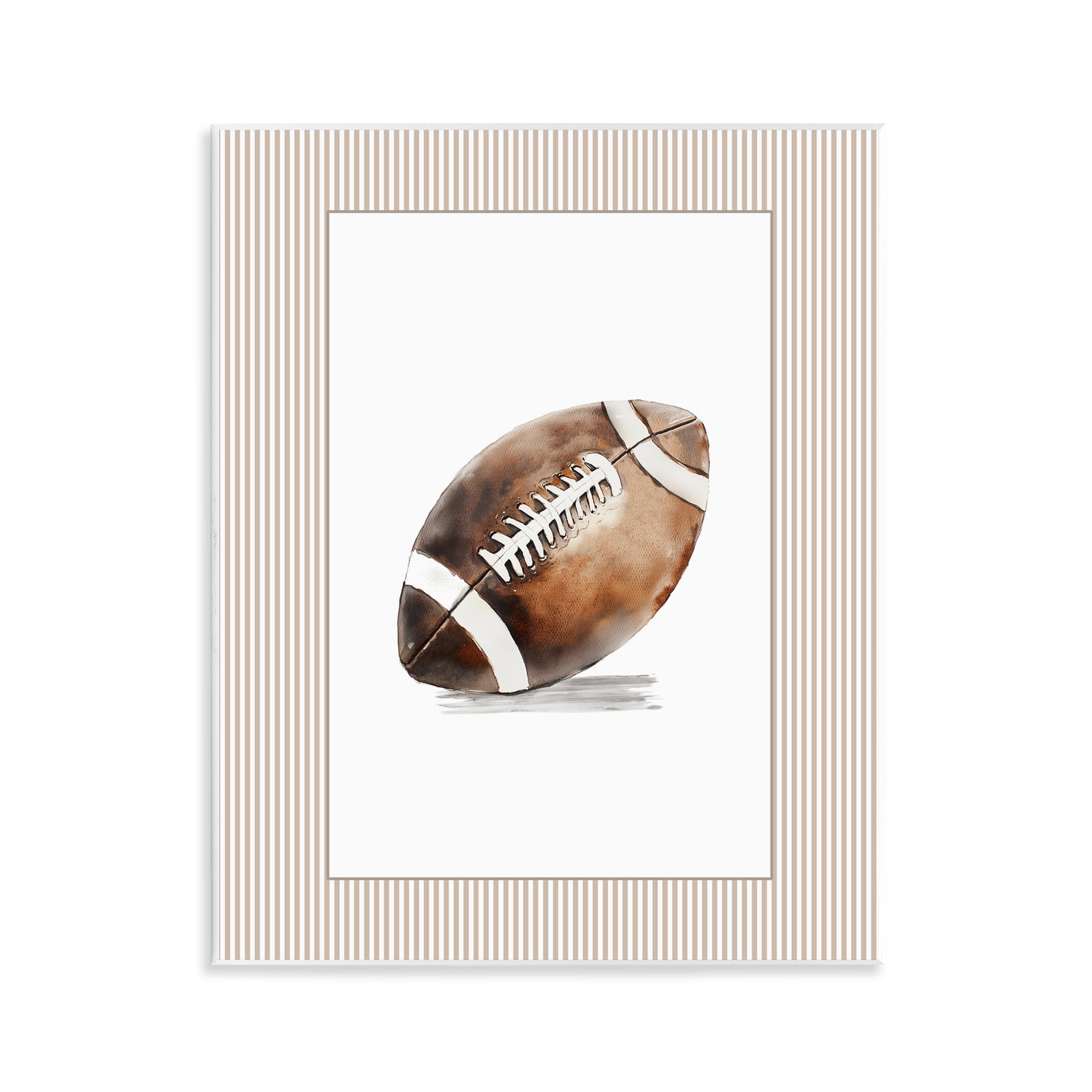 Stupell Industries Vintage Sports Football Wall Plaque Art, design by Christine Simpson Art