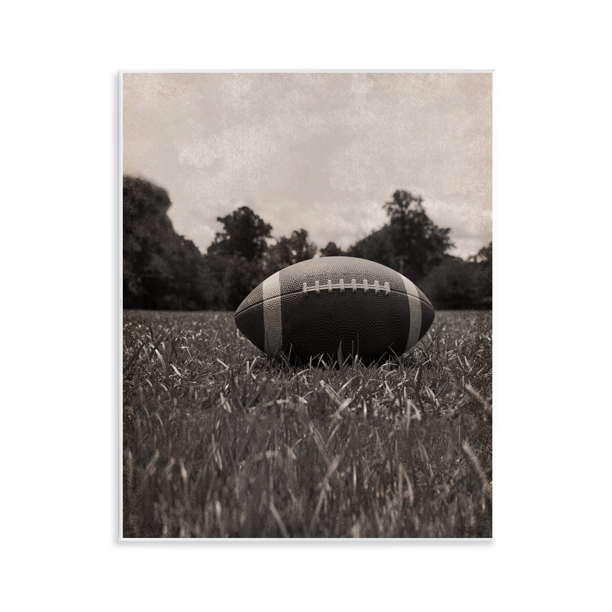 Stupell Industries Vintage Sports Football Wall Plaque Art, design by Marcus Prime