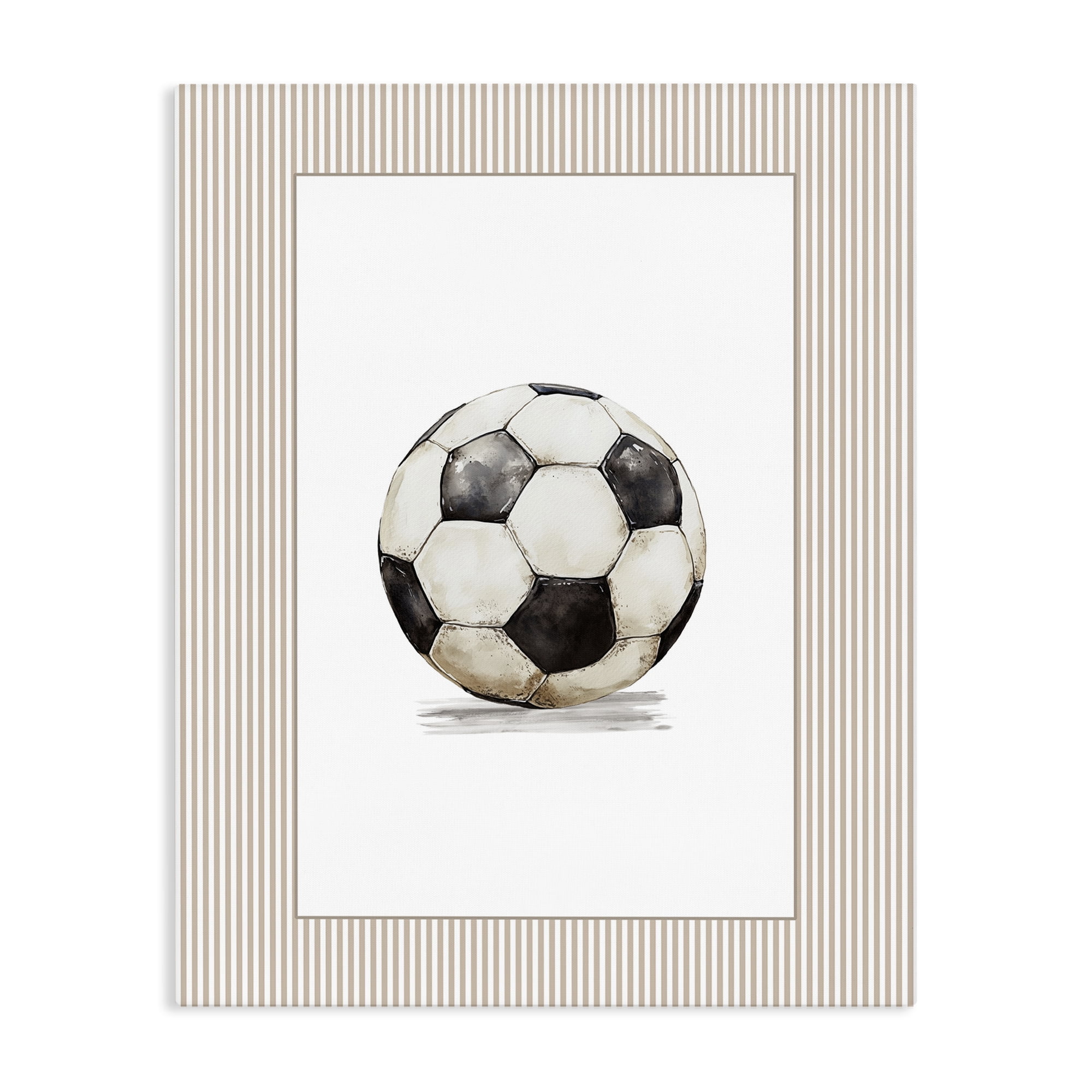 Stupell Industries Vintage Sports Soccer Ball Canvas Wall Art, design by Christine Simpson Art
