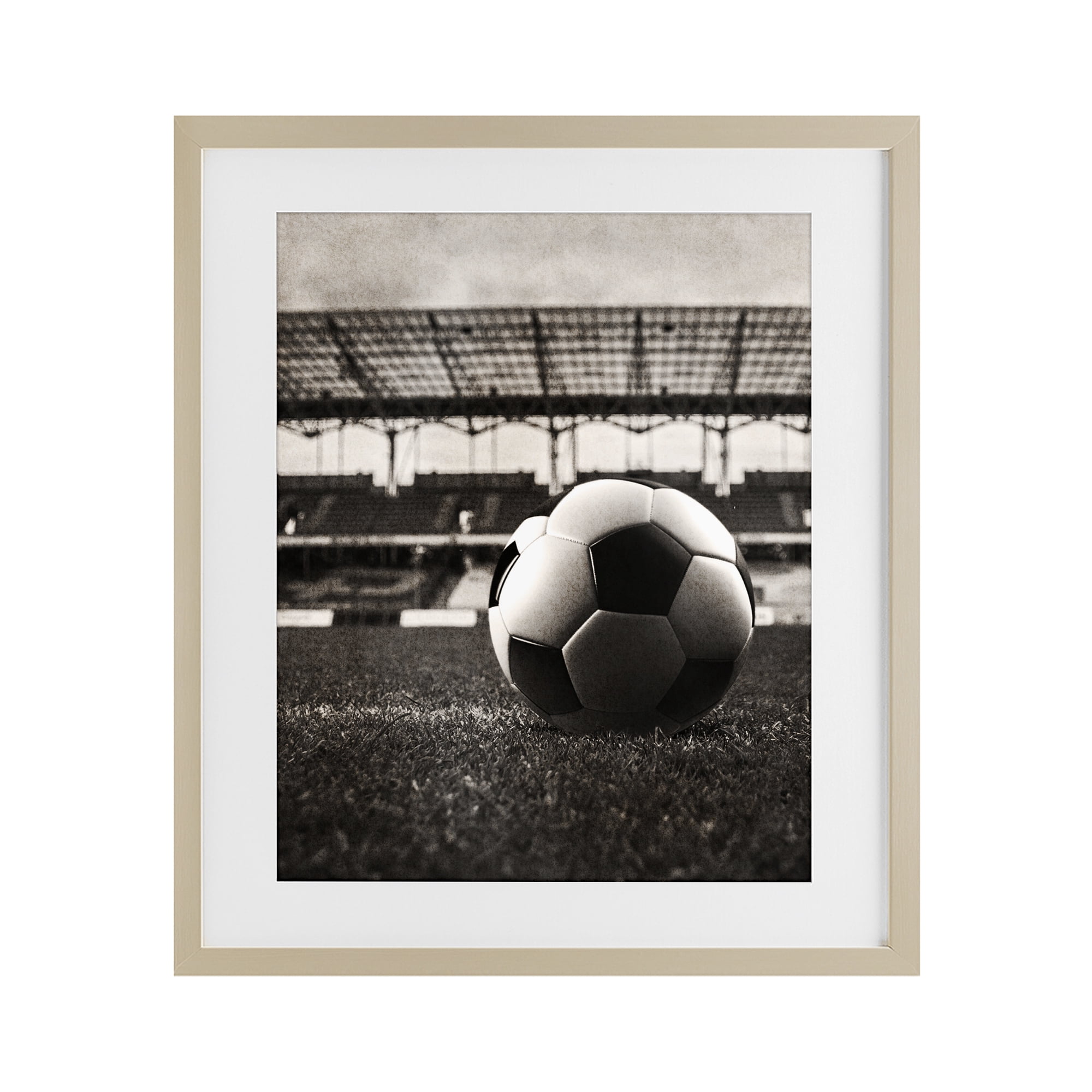 Stupell Industries Vintage Sports Soccer Birch Framed Print Under Glass, design by Marcus Prime