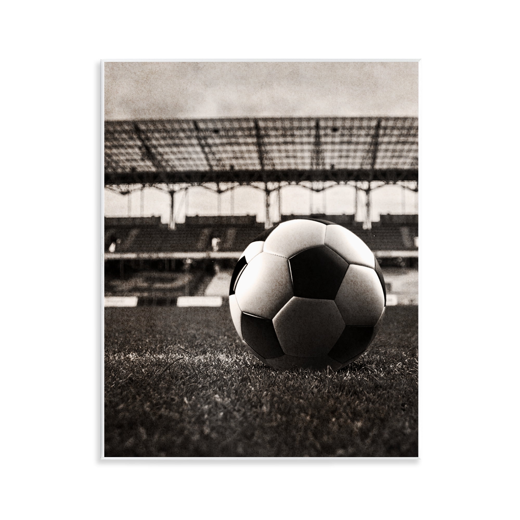 Stupell Industries Vintage Sports Soccer Wall Plaque Art, design by Marcus Prime