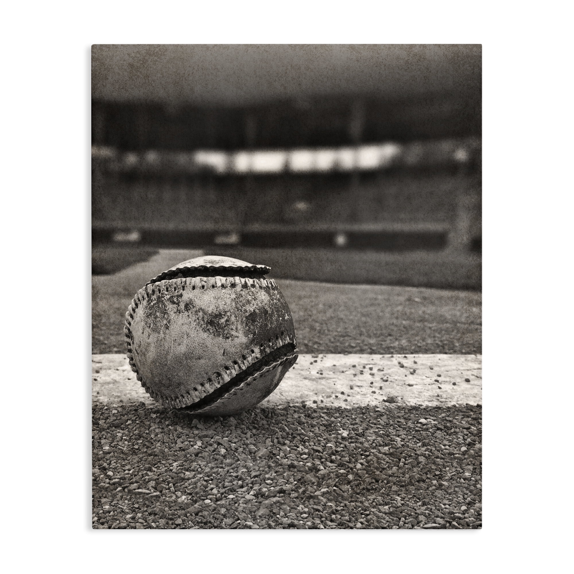 Stupell Industries Vintage Sports Weathered Baseball Canvas Wall Art, design by Marcus Prime