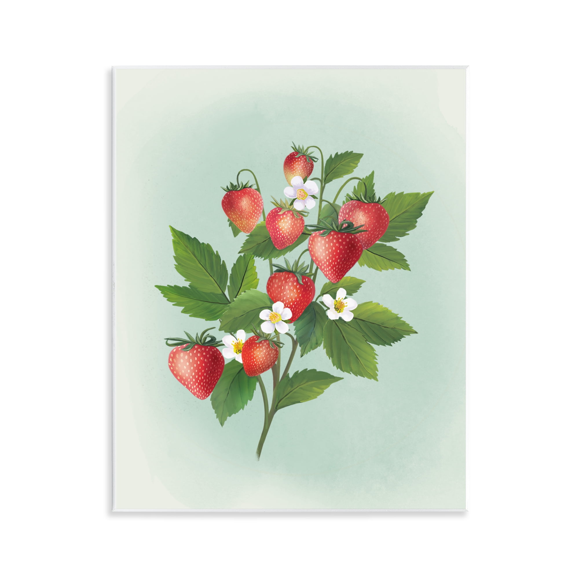 Stupell Industries Vintage Strawberry Bundle Wall Plaque Art, design by Diane Neukirch
