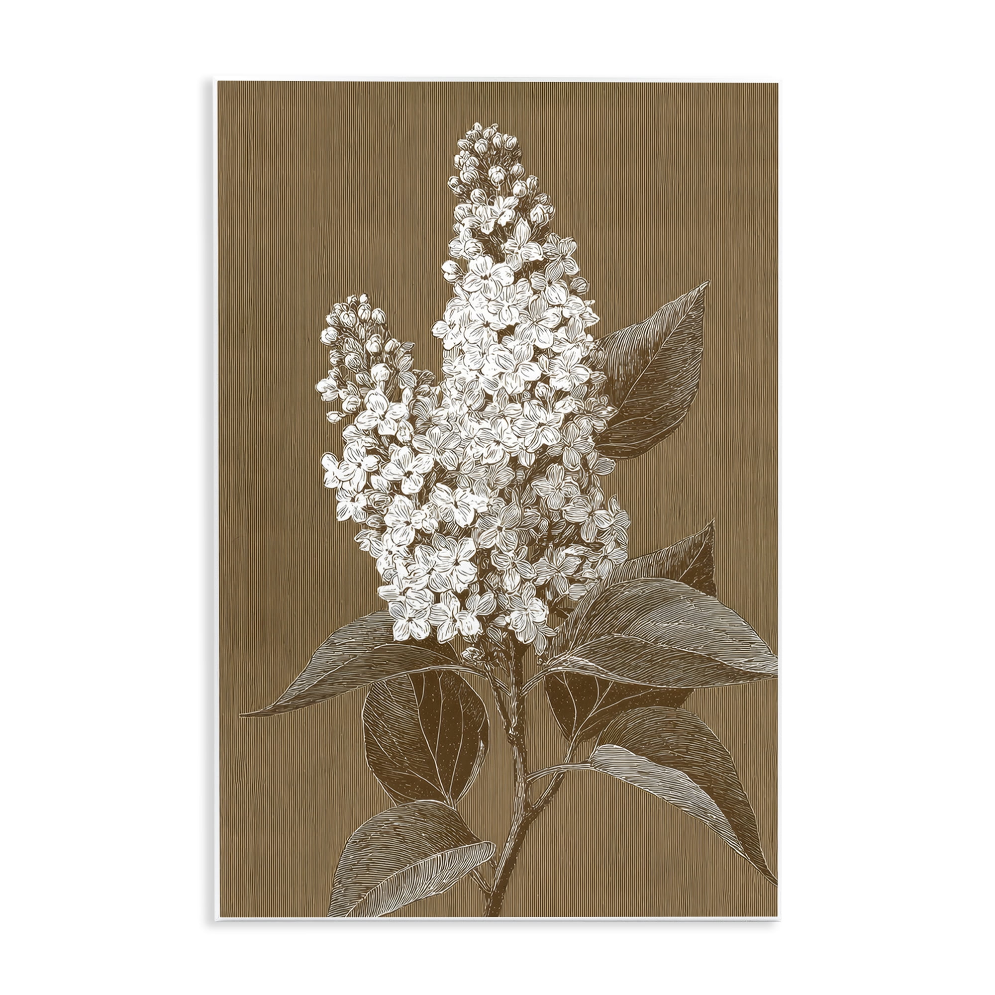 Stupell Industries Vintage Striped Lilac Study Wall Plaque Art, design by Petal Prints Design