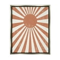 thumbnail image 1 of Stupell Industries Vintage Striped Sun Rays Beaming Weathered Design Graphic Art Luster Gray Floating Framed Canvas Print Wall Art, Design by Daphne Polselli, 1 of 5