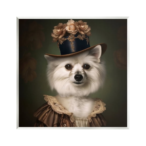 Stupell Industries Vintage Style Dog Portrait Animals & Insects Painting Unframed Art Print Wall Art, 12 x 12