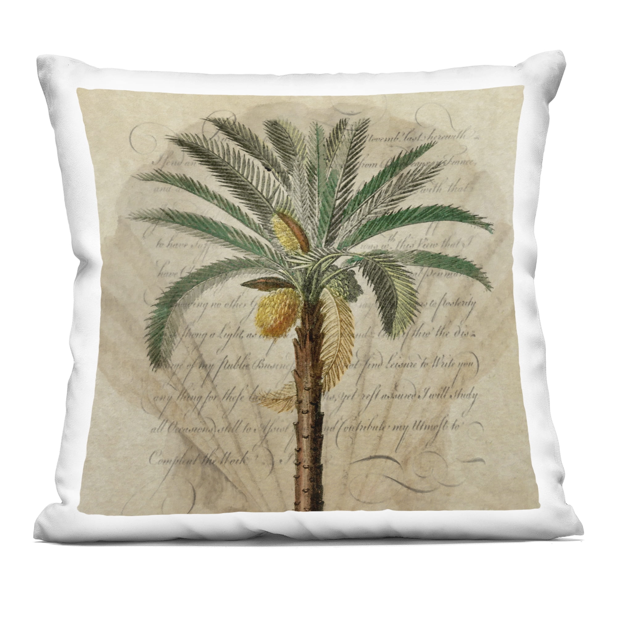 Stupell Industries Vintage Subdued Palm Decorative Printed Throw Pillow, design by Steve Hunziker