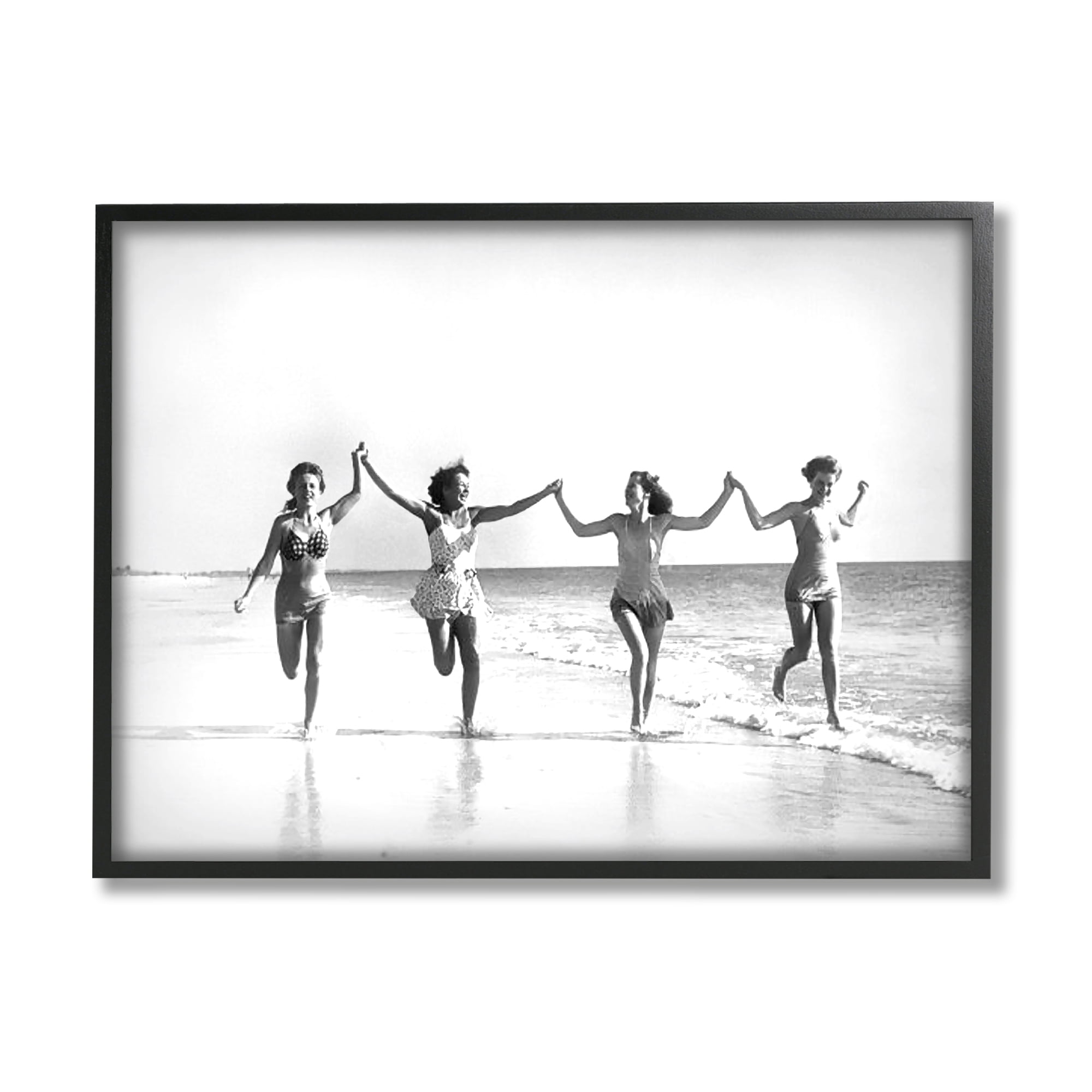 Stupell Industries Vintage Summer Joy Nature Photography Black Framed Art Print Wall Art, 20 x 16