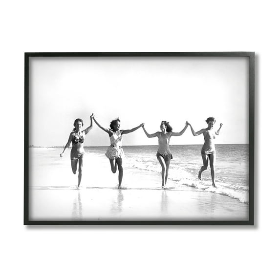 Stupell Industries Vintage Summer Joy Nature Photography Black Framed Art Print Wall Art, 20 x 16