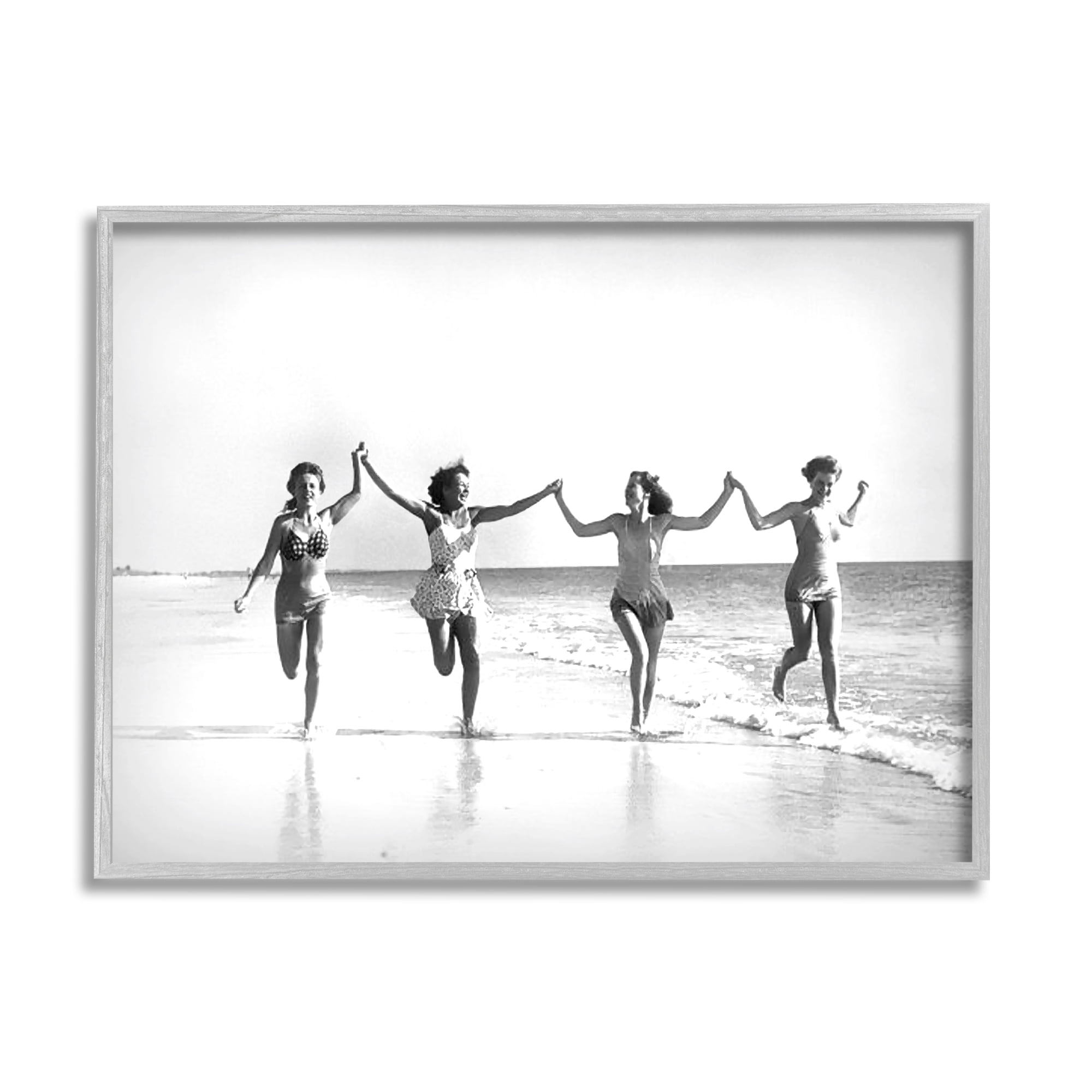 Stupell Industries Vintage Summer Joy Nature Photography Gray Framed Art Print Wall Art, 30 x 24