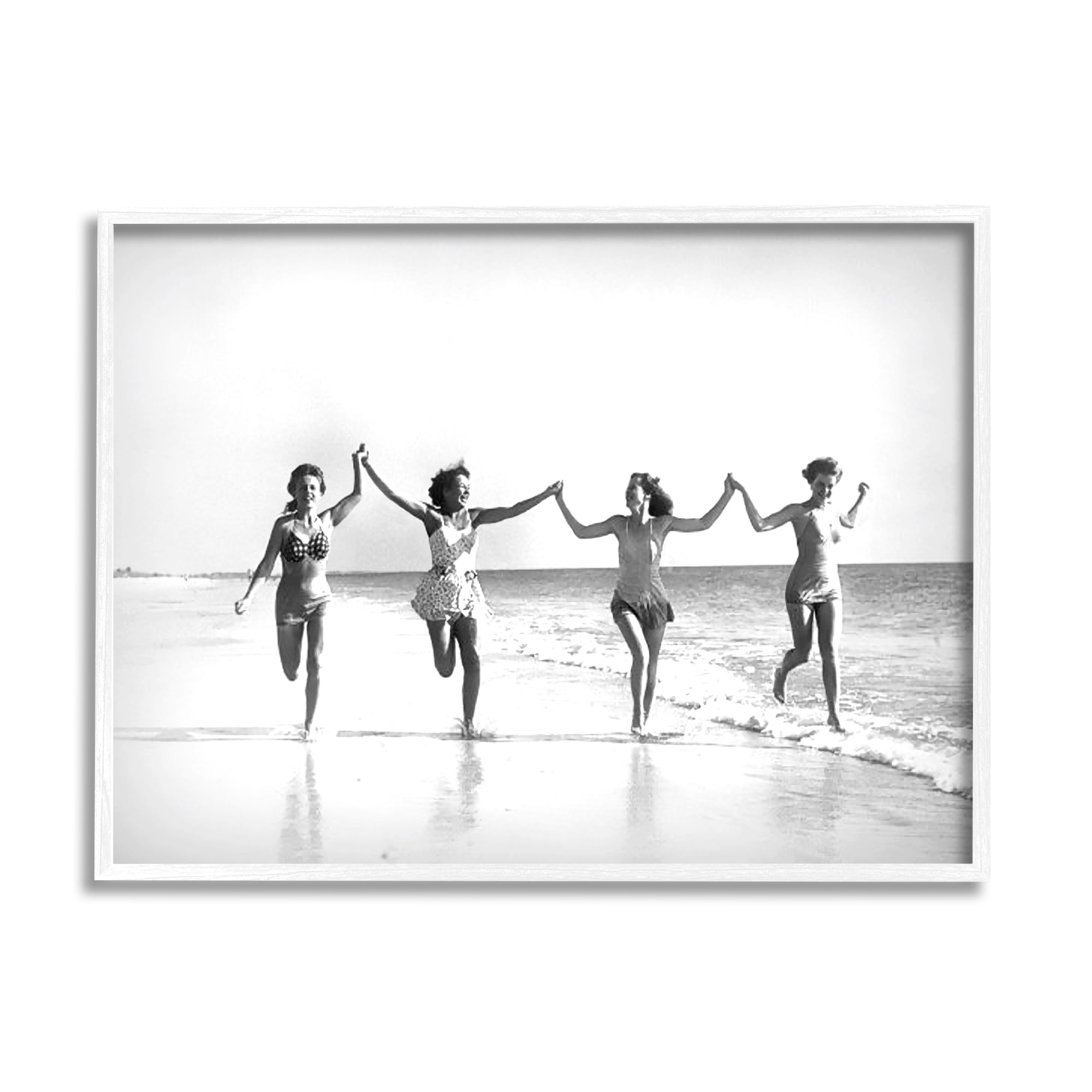 Stupell Industries Vintage Summer Joy Nature Photography White Framed Art Print Wall Art, 30 x 24