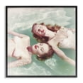 thumbnail image 1 of Stupell Industries Vintage Summer Pool Girls People Painting Black Framed Art Print Wall Art, 24 x 24, 1 of 8