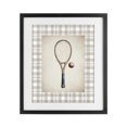 thumbnail image 1 of Stupell Industries Eclectic Vintage Tennis Racket & Ball Black Framed Print Under Glass, 17 x 21, by Sisi and Seb, 1 of 8
