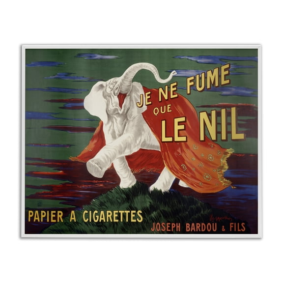 Stupell Industries Vintage Tobacco Advertisement Advertisements Painting White Framed Art Print Wall Art, 20 x 16