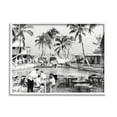 thumbnail image 1 of Stupell Industries Vintage Tropical Beach Resort Coastal Photography White Framed Art Print Wall Art, 1 of 5