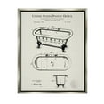 thumbnail image 1 of Stupell Industries Vintage Tub Bathroom Diagram Graphic Art Luster Gray Floating Framed Canvas Print Wall Art, Design by Karl Hronek, 1 of 9