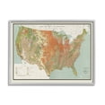 thumbnail image 1 of Stupell Industries Vintage United States Map Major Land Uses 1950, 20 x 16, Design by Daphne Polselli, 1 of 7