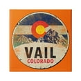 thumbnail image 1 of Stupell Industries Vintage Vail Colorado Pendant Snowy Mountains Bold Orange, 24 x 24, Design by Jim Baldwin, 1 of 6