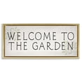 thumbnail image 1 of Stupell Industries Farmhouse Vintage Welcome Gardener Gold Floating Frame Canvas Art, 31 x 14, by Lil' Rue, 1 of 8