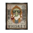 thumbnail image 1 of Stupell Industries Vintage Whiskey Logo Sign Graphic Art Jet Black Floating Framed Canvas Print Wall Art, Design by Ryan Fowler, 1 of 8
