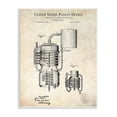 thumbnail image 1 of Stupell Industries Vintage Whiskey Still Liquor Detailed Blueprint Diagram Wood Wall Art, 13 x 19, Design by Karl Hronek, 1 of 5