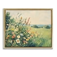 thumbnail image 1 of Stupell Industries Cottage Vintage Wildflowers in Field Gold Floating Frame Canvas Art, 21 x 17, by Petals Prints Design, 1 of 7