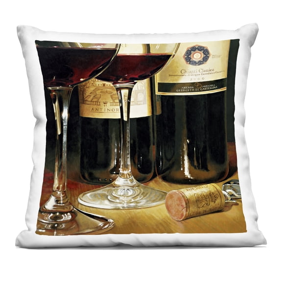 Stupell Industries Vintage Wine & Cork View Decorative Printed Throw Pillow, design by Stefano Ferreri