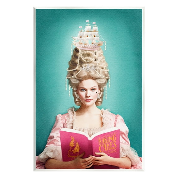 Stupell Industries Vintage Woman Reading Literature & Flim Painting Unframed Art Print Wall Art, 13 x 19