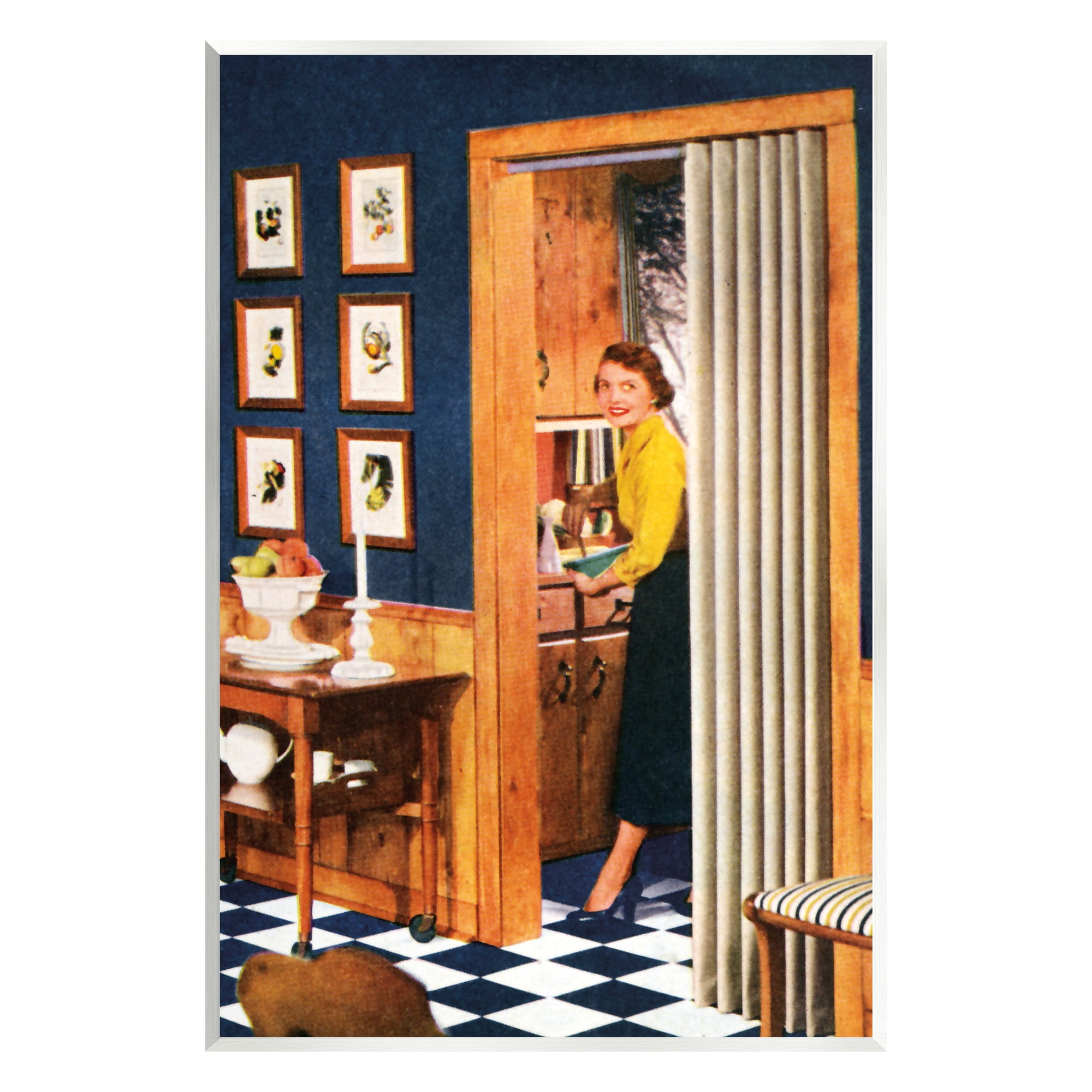 Stupell Industries Vintage Woman Scenery Beauty & Fashion Painting Unframed Art Print Wall Art, 10 x 15