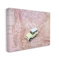 thumbnail image 1 of Stupell Industries Vintage World Traveler Retro Automobile Pink Map Canvas Wall Art Design by Daphne Polselli, 1 of 4