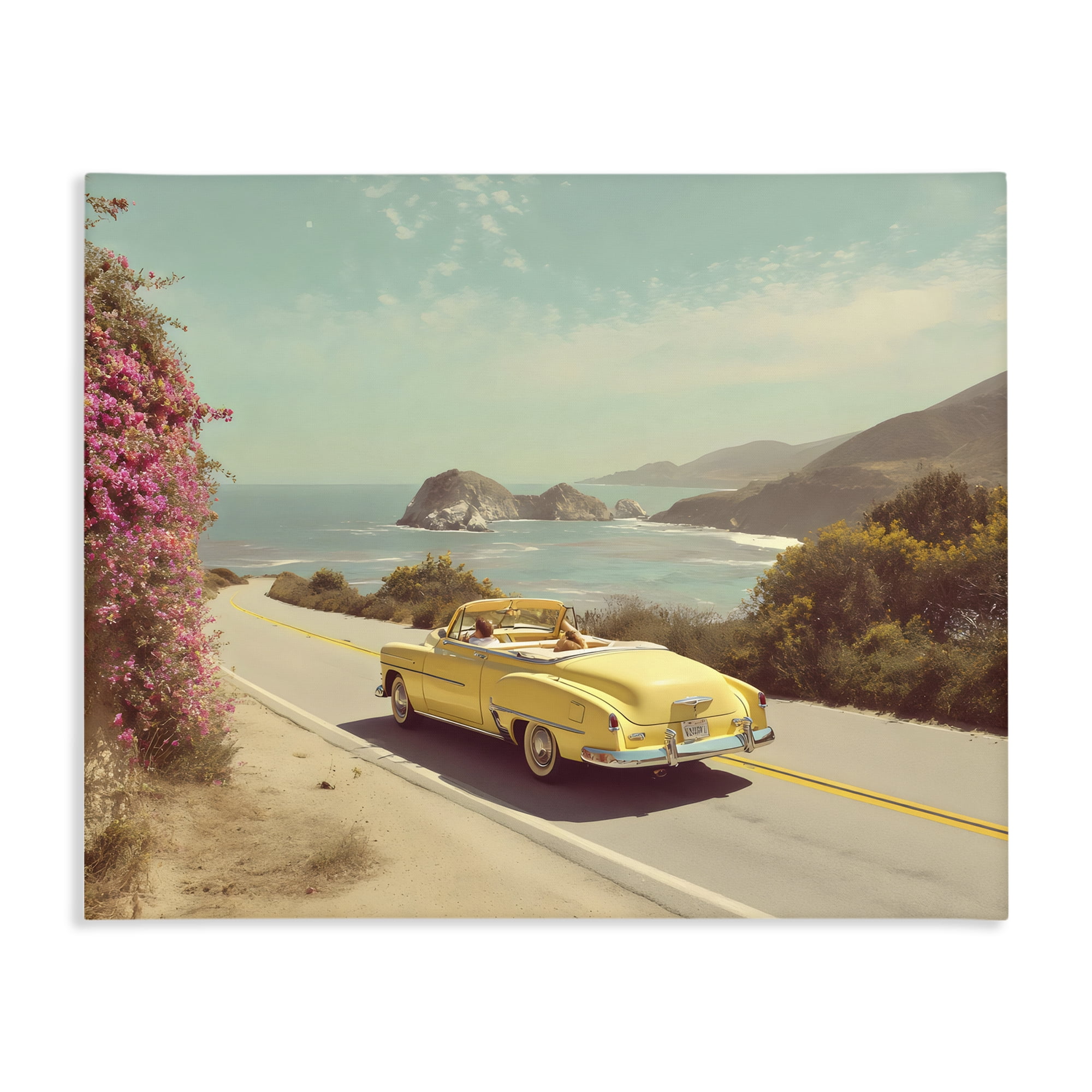 Stupell Industries Vintage Yellow Ride Canvas Wall Art, design by Franklyn Gregory