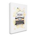 thumbnail image 1 of Stupell Industries Vintage Yellow Typewriter Boss Text Abstract Splash Typography Painting Gallery Wrapped Canvas Art Print Wall Art, 24 x 30, 1 of 6