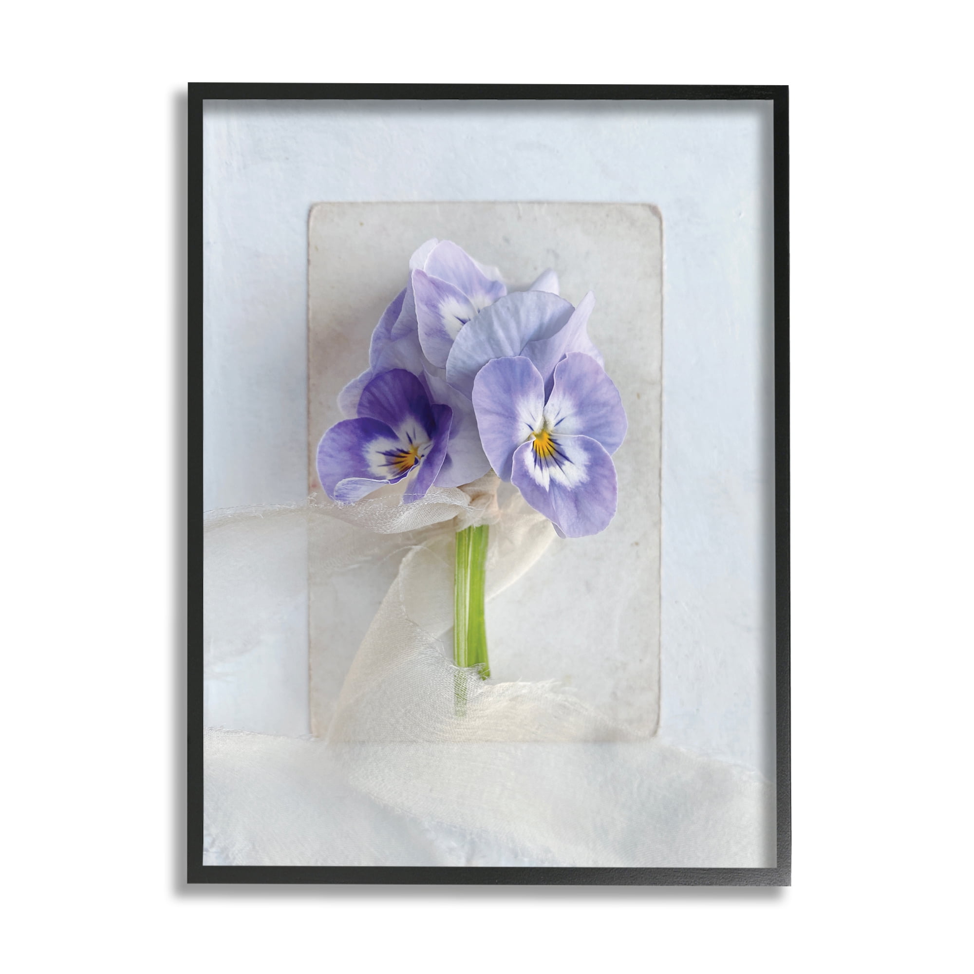 Stupell Industries Violets Wrapped in Sheer Soft Country Floral, 11 x 14, Designed by Sarah Gardner