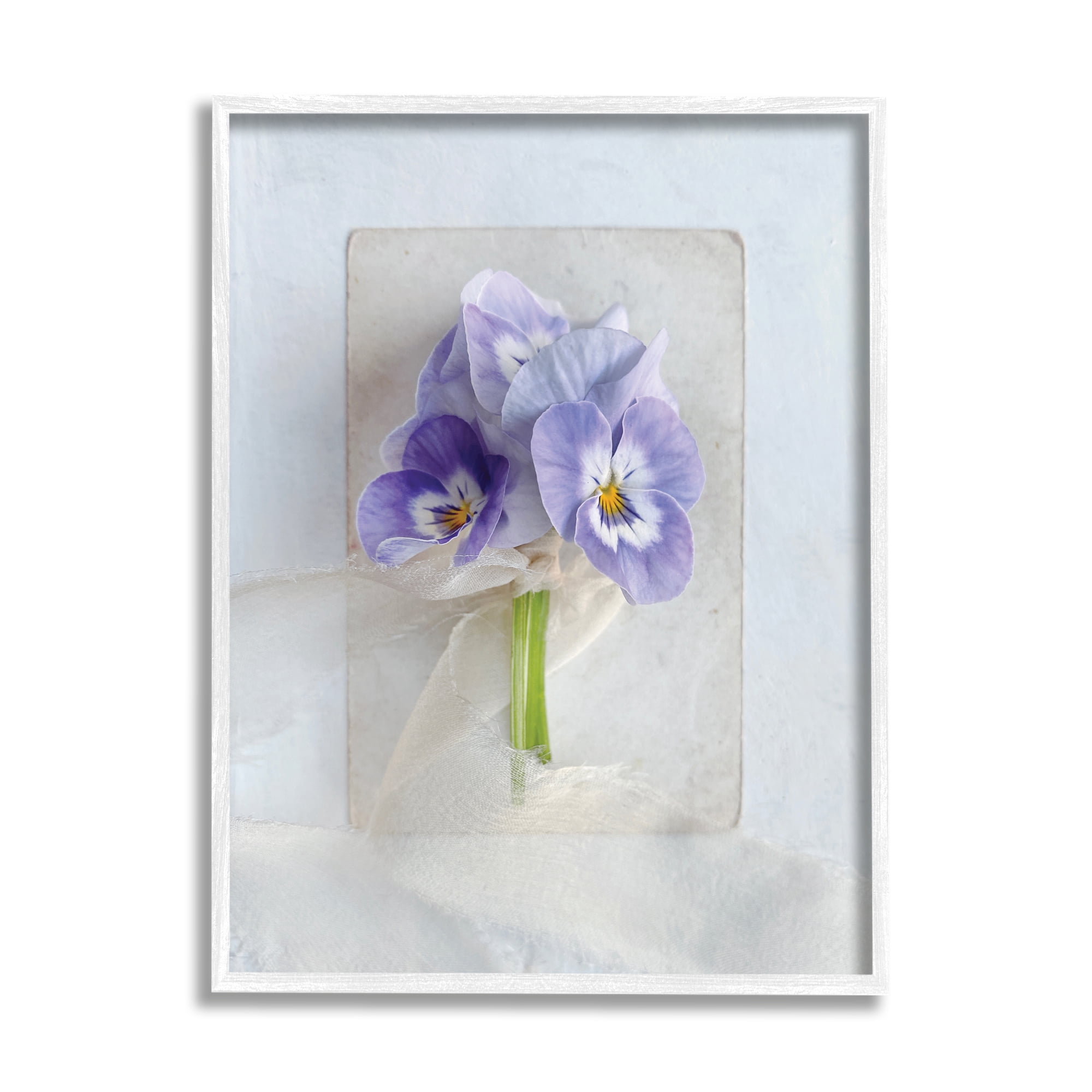 Stupell Industries Violets Wrapped in Sheer Soft Country Floral, 16 x 20, Designed by Sarah Gardner