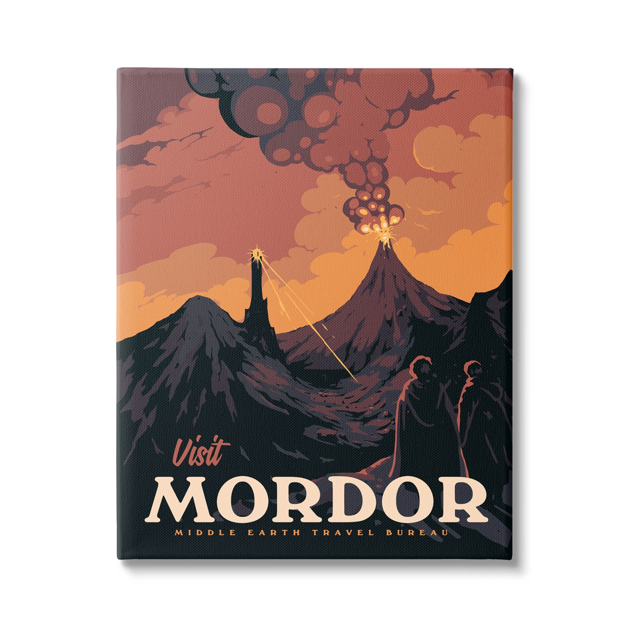 Stupell Industries Visit Mordor Volcano Fantasy Literature Graphic Art Gallery Wrapped Canvas Print Wall Art, Design by Matheus Lopes Castro