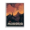 thumbnail image 1 of Stupell Industries Visit Mordor Volcano Fantasy Literature Graphic Art White Framed Art Print Wall Art, Design by Matheus Lopes Castro, 1 of 7